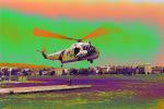 Psychedelic HH-52 Sea Guard, Lake Merritt, Downtown Oakland, 1366, USCG, psyscape, MYCPCD3307_011B
