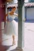 Ballerina Practicing in a White Dress, 1950s, EDNV01P12_02