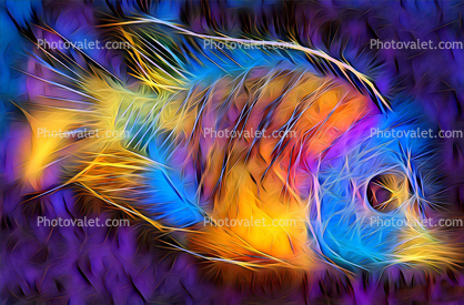 Abstract Actinopterygii Fish