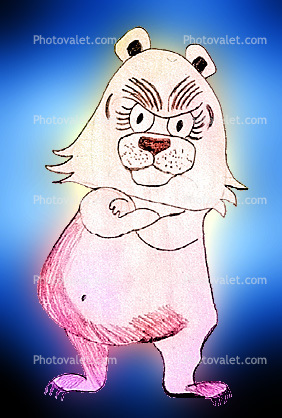 Angry Bear Cartoon