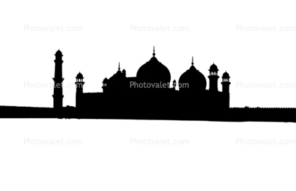 silhouette Mosque