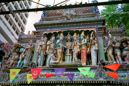 Sri Krishnan Temple, Waterloo street, Statues, shrine, effigies, Hindu figures, Hinduism, Hindi