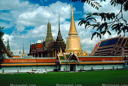 View from the outer court of the Grand Palace, Wat Phra Kaew Complex