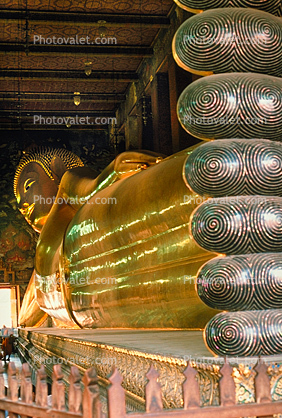 Wat Pho, Reclining Buddha, Statue