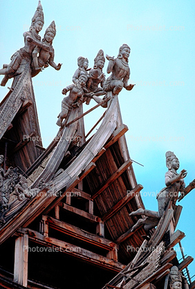 Sanctuary of Truth roof detail, Pattaya