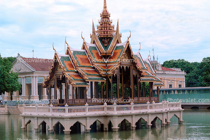 Small Temple Island, Lake, Moat, Ayutthaya Historical Park