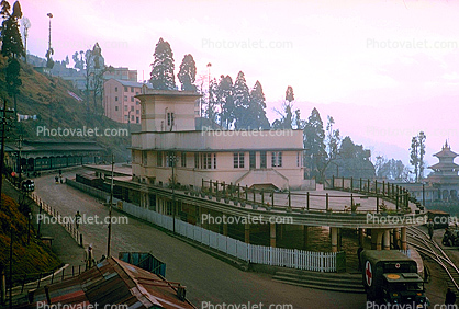 Train Station, Depot, Darjeeling, West Bengal, 1950s