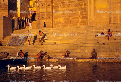 the Ganges River, Varansi, Banaras, Uttar Pradesh, Ganges River, Varanasi, 1950s