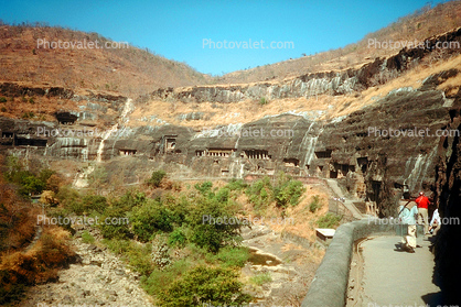 Rock Caves, rock-cut cave monuments, Ajanta, Aurangabad, Maharashtra