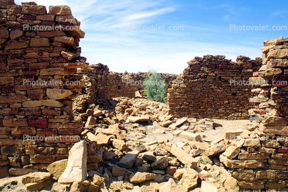 Ruins, brick, building, Dirt, soil, Thar Desert, Rajasthan