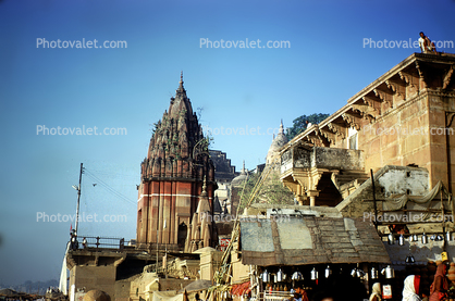 Buildings, Temples, Varanasi, Benares