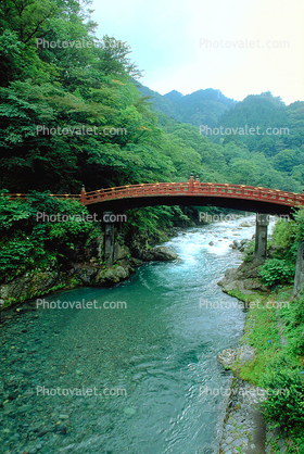 The Sacred Bridge (Shinkyo), Daiya River, Nikko, Arch, landmark