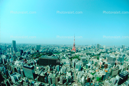 Tokyo Tower, Skyline, cityscape, buildings