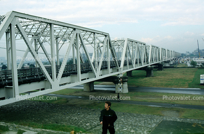 Yodogawa Kyoryo Bridge, Osaka, Steel Truss Bridge