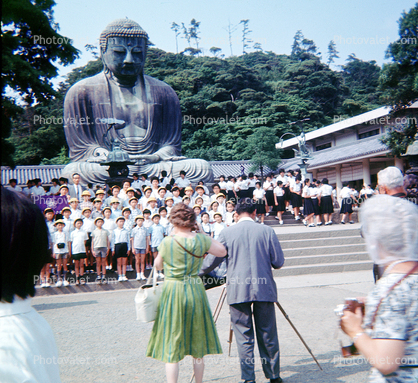 The Buddha at Kamakura, Kanagawa Prefecture, Japan, Statue, August 1964