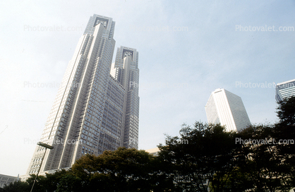 Tokyo Metropolitan Government Building, Shinjuku district, Twin Towers, skyscraper