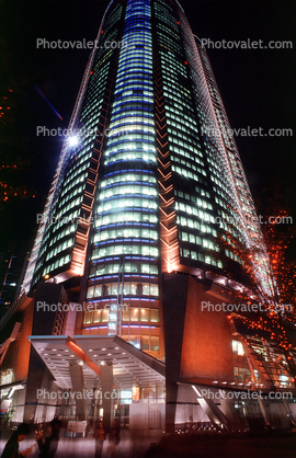 Ginza District, Highrise Office Building, skyscraper, Nighttime, Tokyo