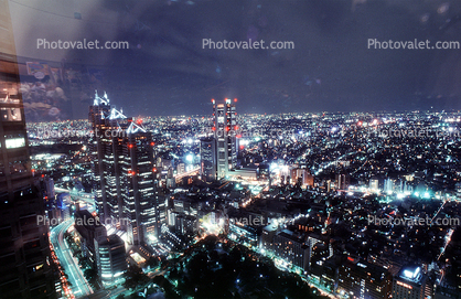 night, nighttime, Cityscape, skyline, building, skyscraper, Tokyo