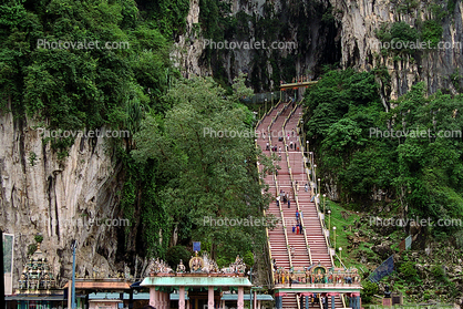 Batu Caves, Stairs, Hindu shrine, Batumalai Sri Subramaniar Swamy Devasthanam