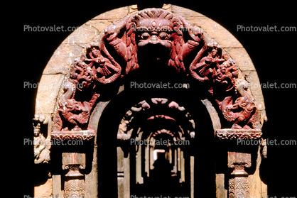 Shrine, bas-relief, statues, Hanuman, Kathmandu, statue, Deity