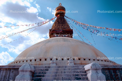 Stupa Boudhanath, Dome, Kathmandu, Sacred Place, Buddhist Shrine, temple, building