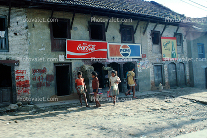 Coca Cola, Pepsi, building, Kathmandu