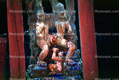 Erotic Carving, Wooden, Bhaktapur, Nepal