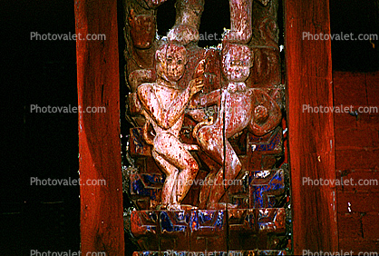 Tantric Erotic Carving, Wooden, Bhaktapur, Nepal