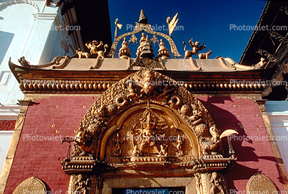 Golden Gate, entrance to the Taleju Temple Complex, Durbar Square, Bhaktapur