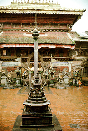 Pagoda, Holy Shrine in the Rain, Kathmandu