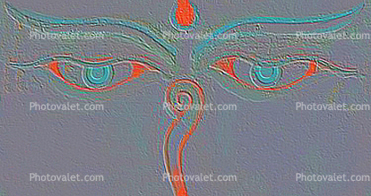 Buddha Eye, Statue, Buddha's Eyes