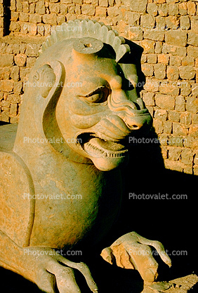 Lion Dragon Sculpture, Persepolis, 1950s