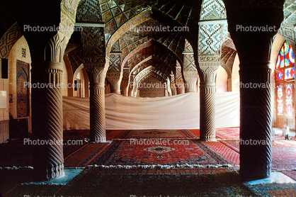 Coluns, Rug, Carpet, ornate, Shiraz