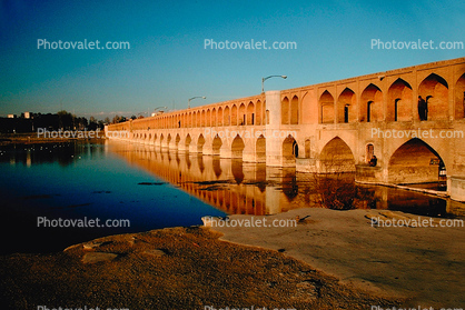 Water, Esfaha, Allah-Verdi Khan Bridge, Zayandeh River, Isfahan