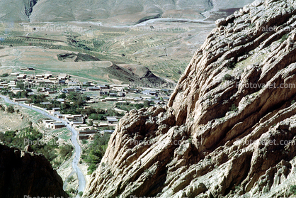 Valley, Village, Mountains, Baba Yadegar, Bakhtaran Province