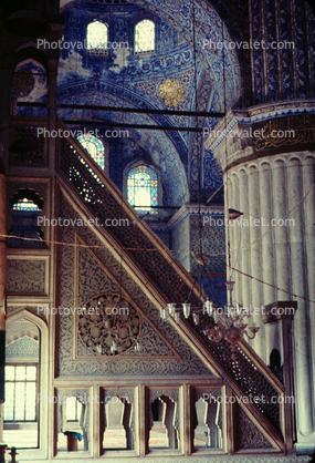 Inside the Blue Mosque, Sultanahmet Mosque, Istanbul