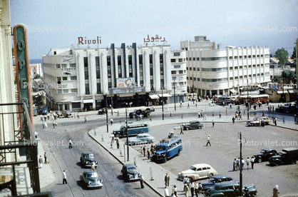 Rivoli, buildings, Cars, Vehicles, Automobiles, 1950s