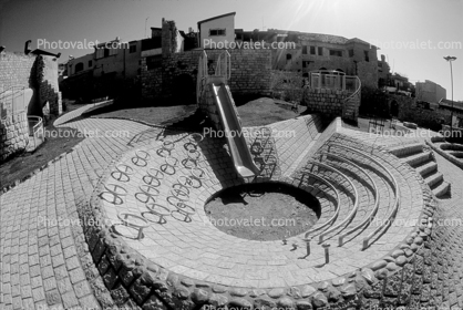round, slide, playground, Zefat, Safed