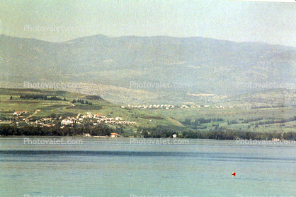 Tiberias, hills, Sea of Galilee 