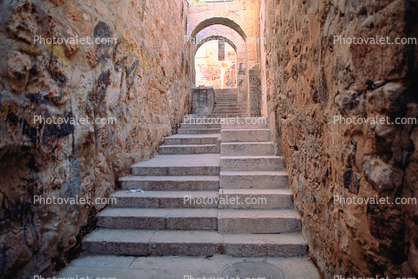 alley, alleyway, steps, stairs, arch, Old City, Jerusalem