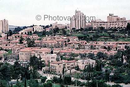Buildings, Houses, Hill, cityscape, Jerusalem
