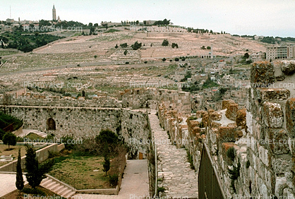 Buildings, hill, Cityscape, Jerusalem