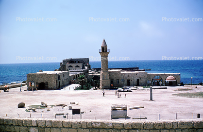 Minaret, Building, Caesarea, landmark