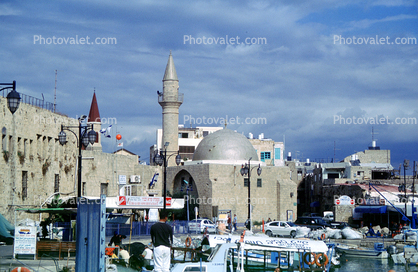 Mosque, Minaret, Waterfront, Acre, Akko, landmark