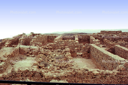 Ruins, Masada, Dead Sea