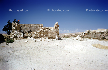Ruins, Masada, Dead Sea, 1961, 1960s