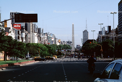 Obelisco de Buenos Aires, Obelisk, Street, Landmark, Plaza de la Rep?blica, (Republic Square), Buenos Aires