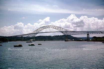 Bridge of the Americas, Steel through arch bridge, Balboa, Pacific Ocean, Panama