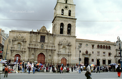 Bell Tower, Iglesia de San Francisco, San Francisco Church in La Paz, Bolivia