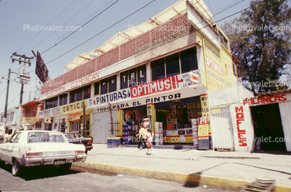 Stores, Car, Building